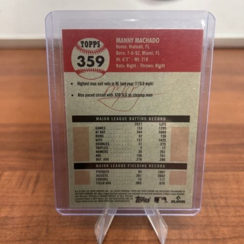 Cheap Sneaks Footwear/Sports Cards Baseball Card 2022 Topps Chrome Platinum Anniversary #359 Manny Machado San Diego Pa