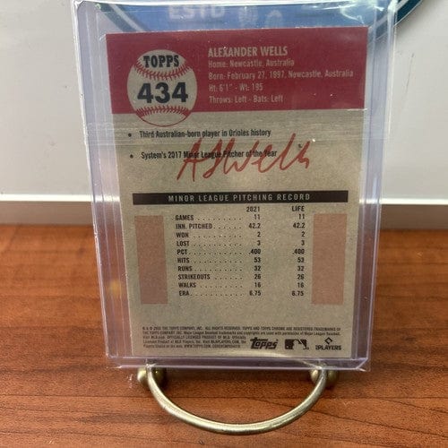 Cheap Sneaks Footwear/Sports Cards Baseball Card 2022 Topps Chrome Platinum Anniversary Alexander Wells 434 RC Baltimor