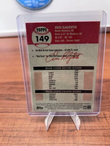 Cheap Sneaks Footwear/Sports Cards Baseball Card 2022 Topps Chrome Platinum Enos Slaughter #149 QUANTITY St. Louis Card