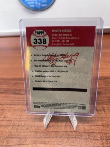 Cheap Sneaks Footwear/Sports Cards Baseball Card 2022 Topps Chrome Platinum Whitey Herzog #338 QUANTITY St. Louis Cardi