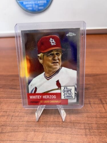 Cheap Sneaks Footwear/Sports Cards Baseball Card 2022 Topps Chrome Platinum Whitey Herzog #338 QUANTITY St. Louis Cardi