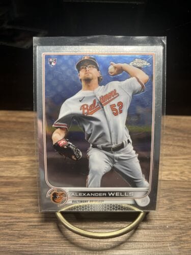 Cheap Sneaks Footwear/Sports Cards Baseball Card 2022 Topps Chrome Refractor #49 Alexander Wells Baltimore Orioles