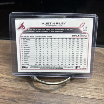 Cheap Sneaks Footwear/Sports Cards Baseball Card 2022 Topps Chrome Refractor Austin Riley #116 Atlanta Braves