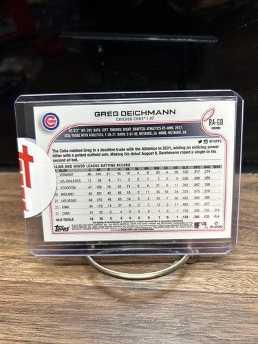 Cheap Sneaks Footwear/Sports Cards Baseball Card 2022 Topps Chrome Rookie Autograph #RA-GD Greg Deichmann RC Auto Chica