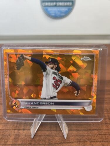 Cheap Sneaks Footwear/Sports Cards Baseball Card 2022 Topps Chrome Sapphire Ian Anderson Orange 2/25 Atlanta Braves #61