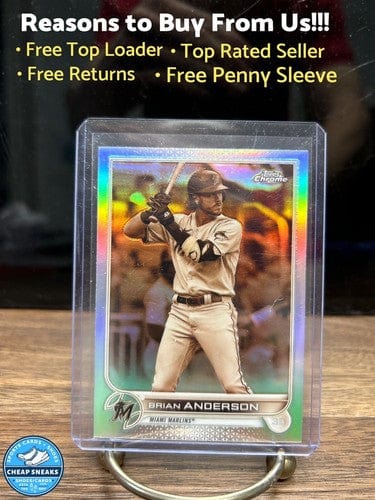 Cheap Sneaks Footwear/Sports Cards Baseball Card 2022 Topps Chrome Sepia Refractor #138 Brian Anderson - Miami Marlins
