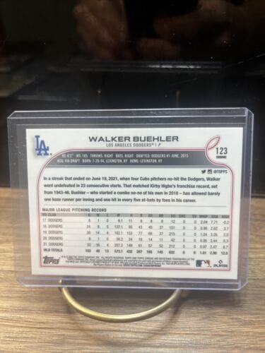 Cheap Sneaks Footwear/Sports Cards Baseball Card 2022 Topps Chrome Sepia Refractor SP - Walker Buehler - #123 Los Angel