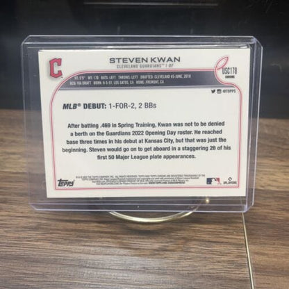 Cheap Sneaks Footwear/Sports Cards Baseball Card 2022 Topps Chrome Update Steven Kwan #USC178 Cleveland Guardians