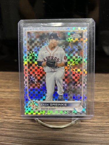 Cheap Sneaks Footwear/Sports Cards Baseball Card 2022 Topps Chrome X-Factor  Refractor Zack Greinke #5 Houston Astros