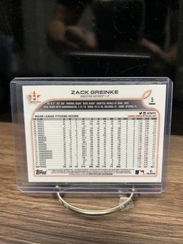 Cheap Sneaks Footwear/Sports Cards Baseball Card 2022 Topps Chrome X-Factor  Refractor Zack Greinke #5 Houston Astros