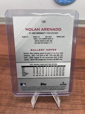 Cheap Sneaks Footwear/Sports Cards Baseball Card 2022 Topps Gallery #124 Nolan Arenado Printer Proof