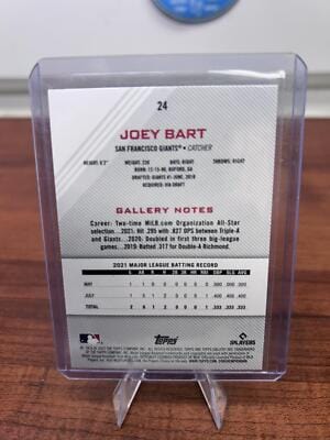 Cheap Sneaks Footwear/Sports Cards Baseball Card 2022 Topps Gallery #24 Joey Bart Rainbow Foil