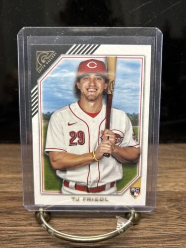 Cheap Sneaks Footwear/Sports Cards Baseball Card 2022 Topps Gallery #46 TJ Friedl RC Cincinnati Reds Baseball