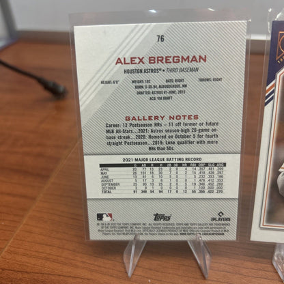 Cheap Sneaks Footwear/Sports Cards Baseball Card 2022 TOPPS GALLERY #76 ALEX BREGMAN HOUSTON ASTROS BASEBALL