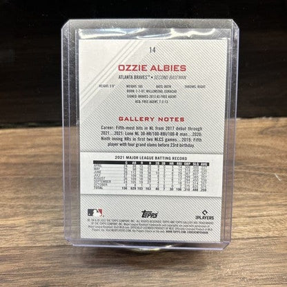 Cheap Sneaks Footwear/Sports Cards Baseball Card 2022 Topps Gallery Baseball #14 Ozzie Albies Atlanta Braves