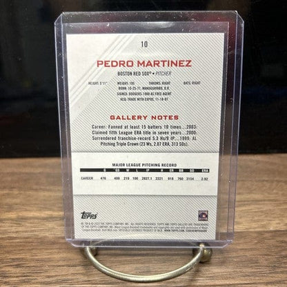 Cheap Sneaks Footwear/Sports Cards Baseball Card 2022 Topps Gallery Baseball Pedro Martinez #10 Boston Red Sox HOF
