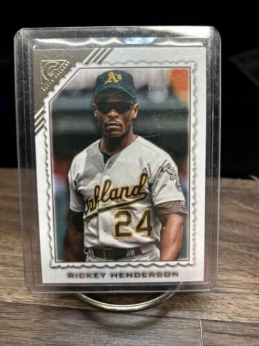 Cheap Sneaks Footwear/Sports Cards Baseball Card 2022 Topps Gallery Baseball Rickey Henderson #199 Oakland Athletics HO