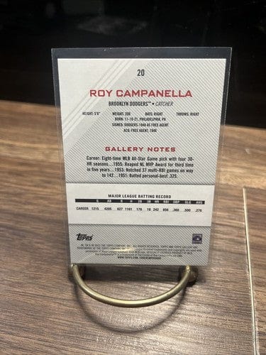 Cheap Sneaks Footwear/Sports Cards Baseball Card 2022 Topps Gallery Baseball Roy Campanella #20 Brooklyn Dodgers HOF