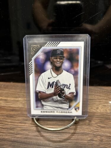 Cheap Sneaks Footwear/Sports Cards Baseball Card 2022 Topps Gallery Edward Cabrera RC #80 Rookie Card Miami Marlins  To