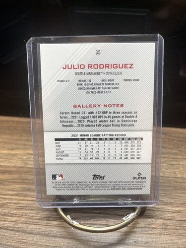 Cheap Sneaks Footwear/Sports Cards Baseball Card 2022 Topps Gallery JULIO RODRIGUEZ Seattle Mariners RC Rookie #35