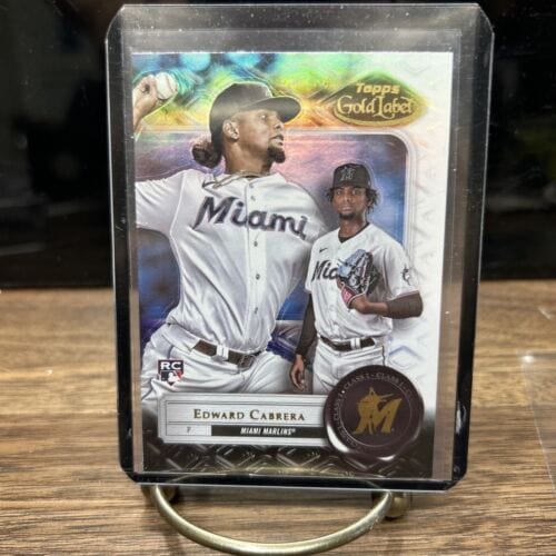 Cheap Sneaks Footwear/Sports Cards Baseball Card 2022 Topps Gold Label #31 Edward Cabrera Miami Marlins Rookie Class 1