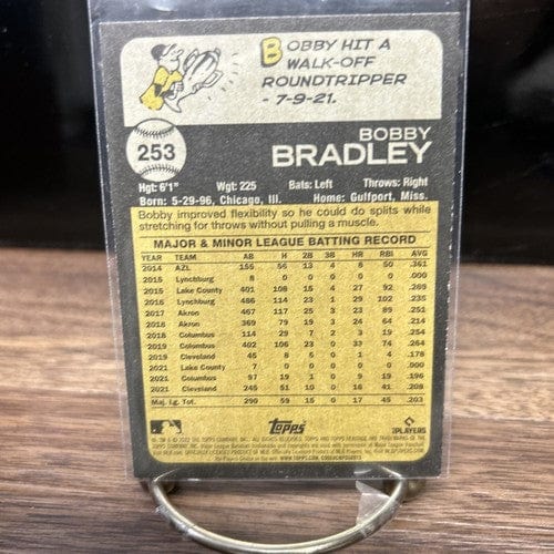 Cheap Sneaks Footwear/Sports Cards Baseball Card 2022 Topps Heritage #253 Bobby Bradley Cleveland Guardians