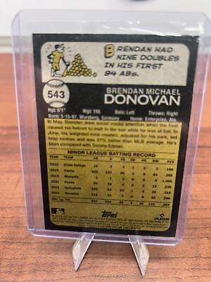 Cheap Sneaks Footwear/Sports Cards Baseball Card 2022 Topps Heritage #543 Brendan Donovan