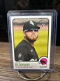Cheap Sneaks Footwear/Sports Cards Baseball Card 2022 Topps Heritage Baseball Jake Burger Base #381