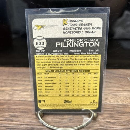 Cheap Sneaks Footwear/Sports Cards Baseball Card 2022 Topps Heritage Cleveland Gaurdians Konnor Chase Pilkington (RC) C