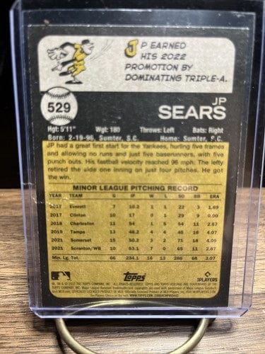 Cheap Sneaks Footwear/Sports Cards Baseball Card 2022 Topps Heritage High Number Rookie Rc JP Sears New York Yankees #5
