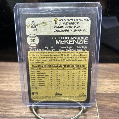 Cheap Sneaks Footwear/Sports Cards Baseball Card 2022 Topps Heritage Triston McKenzie  #20   Cleveland Guardians Baseba