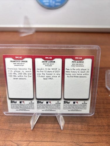 Cheap Sneaks Footwear/Sports Cards Baseball Card 2022 Topps Pete Alonso Jacob deGrom Francisco Lindor Perforated No. TP