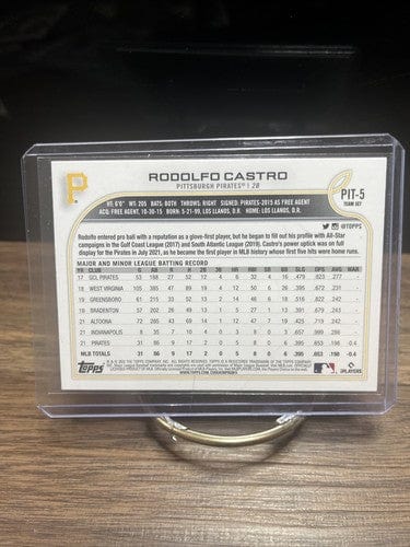 Cheap Sneaks Footwear/Sports Cards Baseball Card 2022 Topps Rodolfo Castro RC Pittsburgh Pirates #85