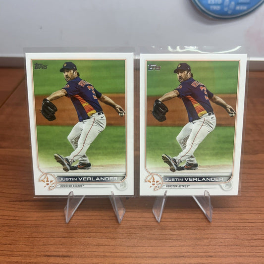 Cheap Sneaks Footwear/Sports Cards Baseball Card 2022 Topps Series 2 #350 Justin Verlander Houston Astros