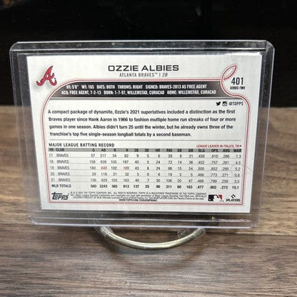 Cheap Sneaks Footwear/Sports Cards Baseball Card 2022 Topps Series 2 #401 Ozzie Albies Atlanta Braves Baseball Card