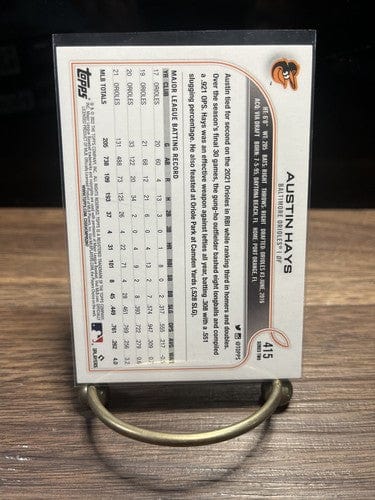 Cheap Sneaks Footwear/Sports Cards Baseball Card 2022 Topps Series 2 #415 Austin Hays Baltimore Orioles