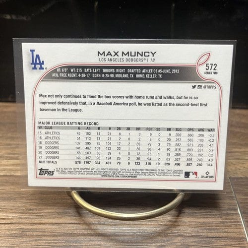 Cheap Sneaks Footwear/Sports Cards Baseball Card 2022 Topps Series 2 #572 Max Muncy Los Angeles Dodgers
