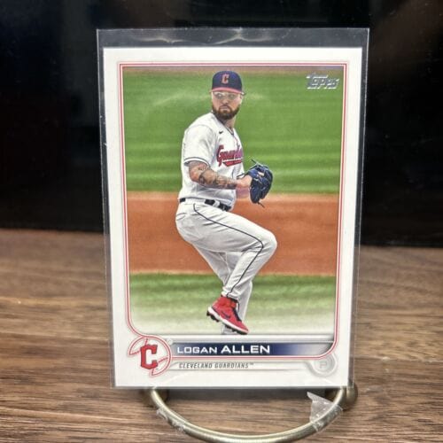 Cheap Sneaks Footwear/Sports Cards Baseball Card 2022 Topps Series 2 #604 Logan Allen Cleveland Guardians