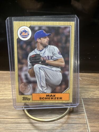 Cheap Sneaks Footwear/Sports Cards Baseball Card 2022 Topps Series 2 Max Scherzer #87TB-3 1987 Topps Blue New York Mets