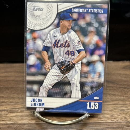 Cheap Sneaks Footwear/Sports Cards Baseball Card 2022 Topps Series 2 SS-18 Significant Statistics Jacob DeGrom New York