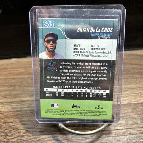 Cheap Sneaks Footwear/Sports Cards Baseball Card 2022 Topps Stadium Club Base Bryan De La Cruz Rookie Miami Marlins