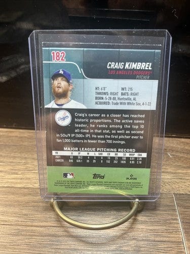 Cheap Sneaks Footwear/Sports Cards Baseball Card 2022 Topps Stadium Club Craig Kimbrel Card #182 Los Angeles Dodgers