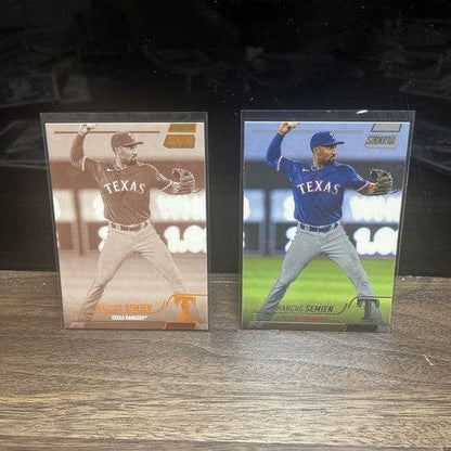 Cheap Sneaks Footwear/Sports Cards Baseball Card 2022 Topps Stadium Club MARCUS SEMIEN Black and White SEPIA #94 (2) Ca