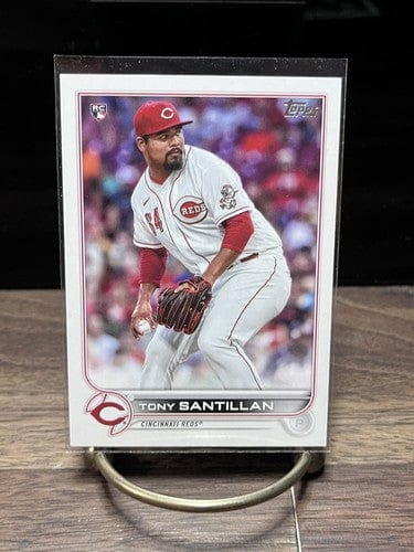Cheap Sneaks Footwear/Sports Cards Baseball Card 2022 Topps Tony Santillan P RC Cincinnati Reds Series 1 Card #111