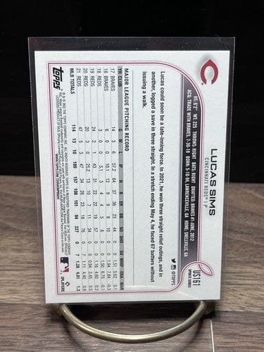 Cheap Sneaks Footwear/Sports Cards Baseball Card 2022 Topps Update Lucas Sims  US161  Cincinnati Reds