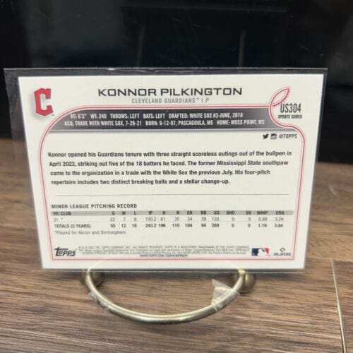 Cheap Sneaks Footwear/Sports Cards Baseball Card 2022 Topps Update Rookie Konnor Pilkington Cleveland Guardians US304