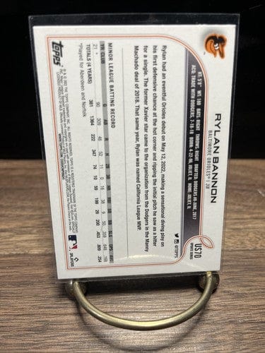 Cheap Sneaks Footwear/Sports Cards Baseball Card 2022 Topps Update Rylan Bannon Rookie Card #US70 Baltimore Orioles