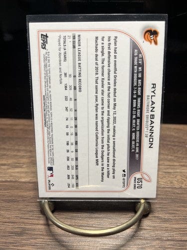 Cheap Sneaks Footwear/Sports Cards Baseball Card 2022 Topps Update Rylan Bannon Rookie Card #US70 Baltimore Orioles