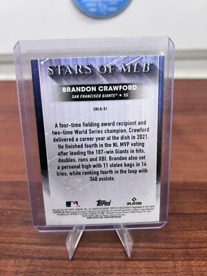 Cheap Sneaks Footwear/Sports Cards Baseball Card 2022 Topps Update #SMLB-81 Brandon Crawford Stars of MLB
