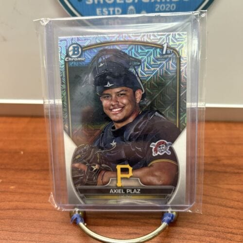 Cheap Sneaks Footwear/Sports Cards Baseball Card 2023 1st Bowman Chrome BCP208 Axiel Plaz Pittsburgh Pirates Baseball C